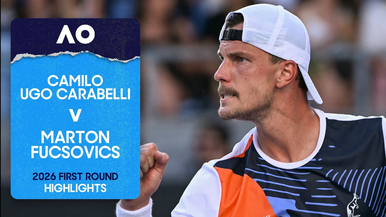 Camilo Ugo Carabelli v Marton Fucsovics Highlights | Australian Open 2026 First Round