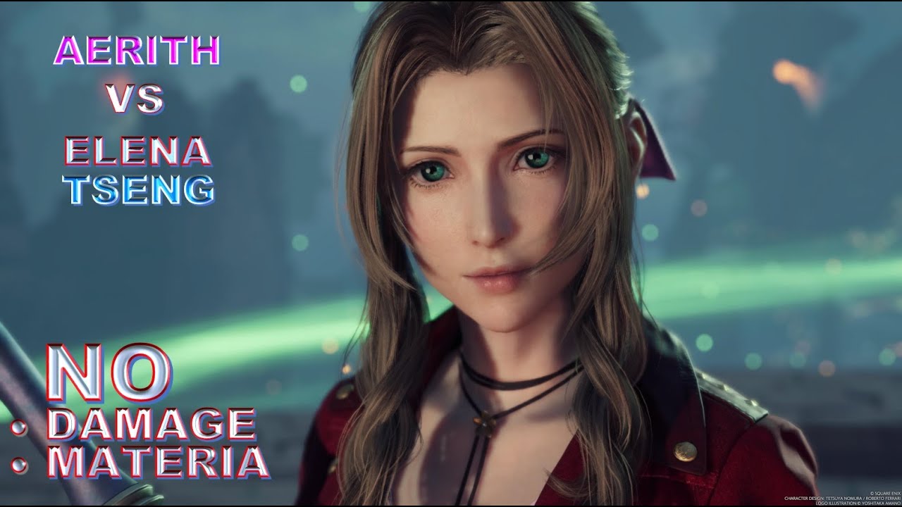 FFVII REBIRTH AERITH VS ELENA & TSENG HARD MODE NO MATERIA NO DAMAGE