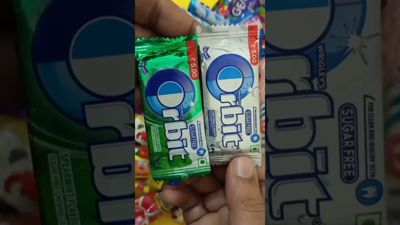 Wrigleys Sugar free Two Orbit Spearmint and Sweetmint Flavour #shorts