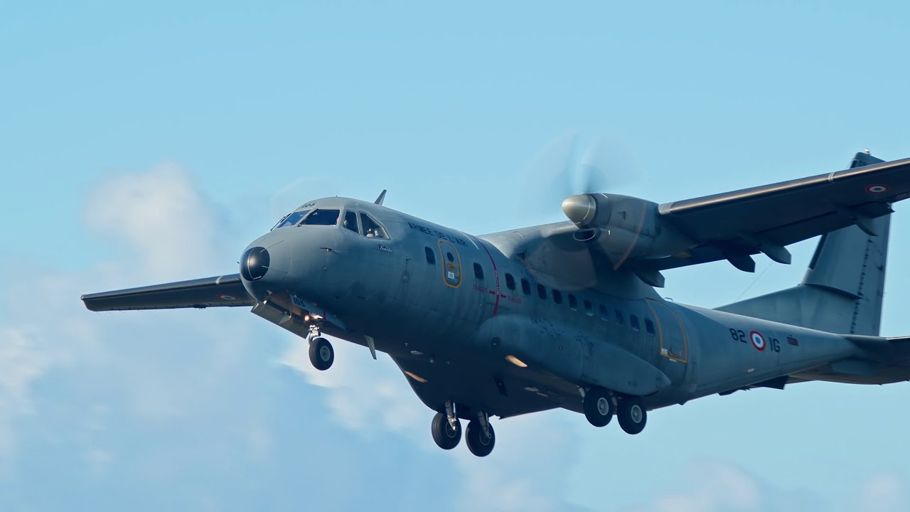 French Air Force (CASA CN-235 n°105). Taking off from Tahiti (NTAA). 01/01/2021