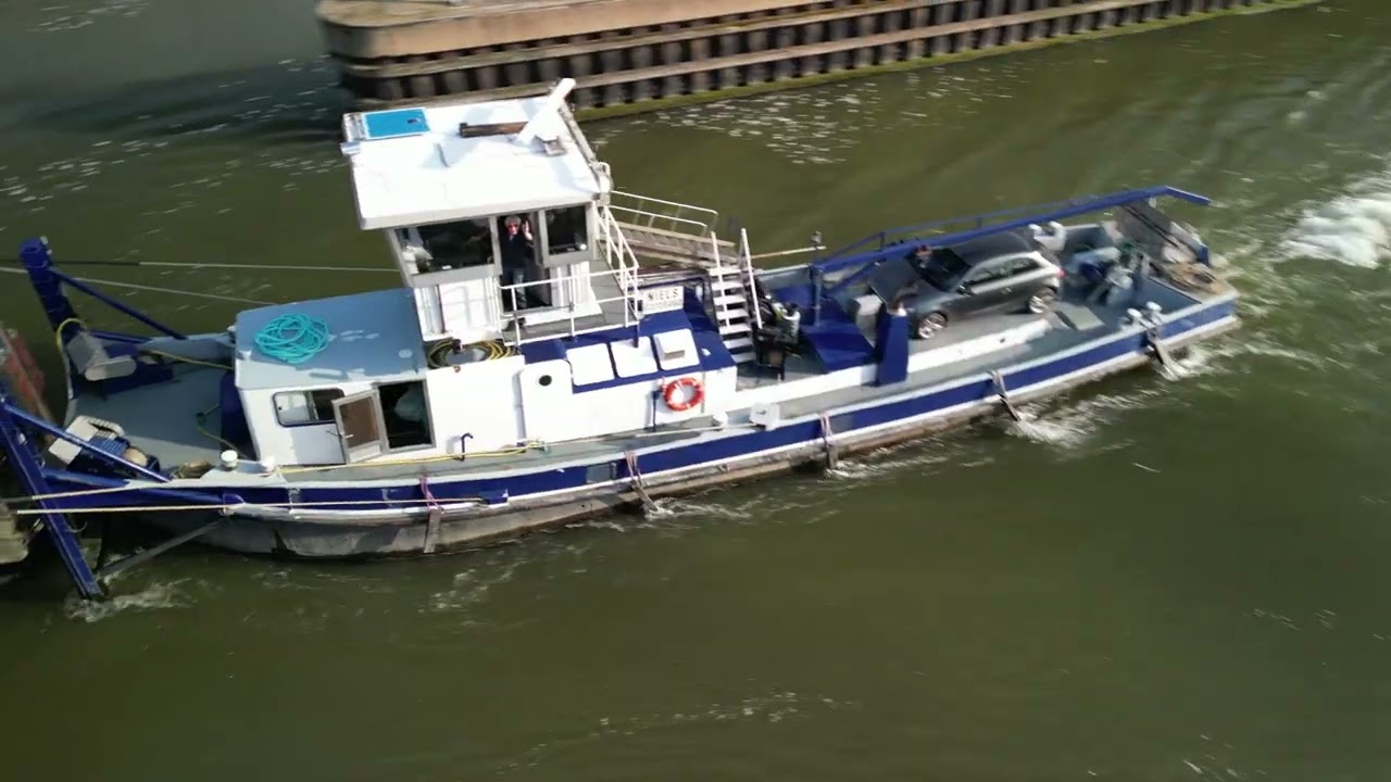 Push Boat Niels Pushing Empty Barge Through Maasbracht Lock | Dutch Inland Shipping