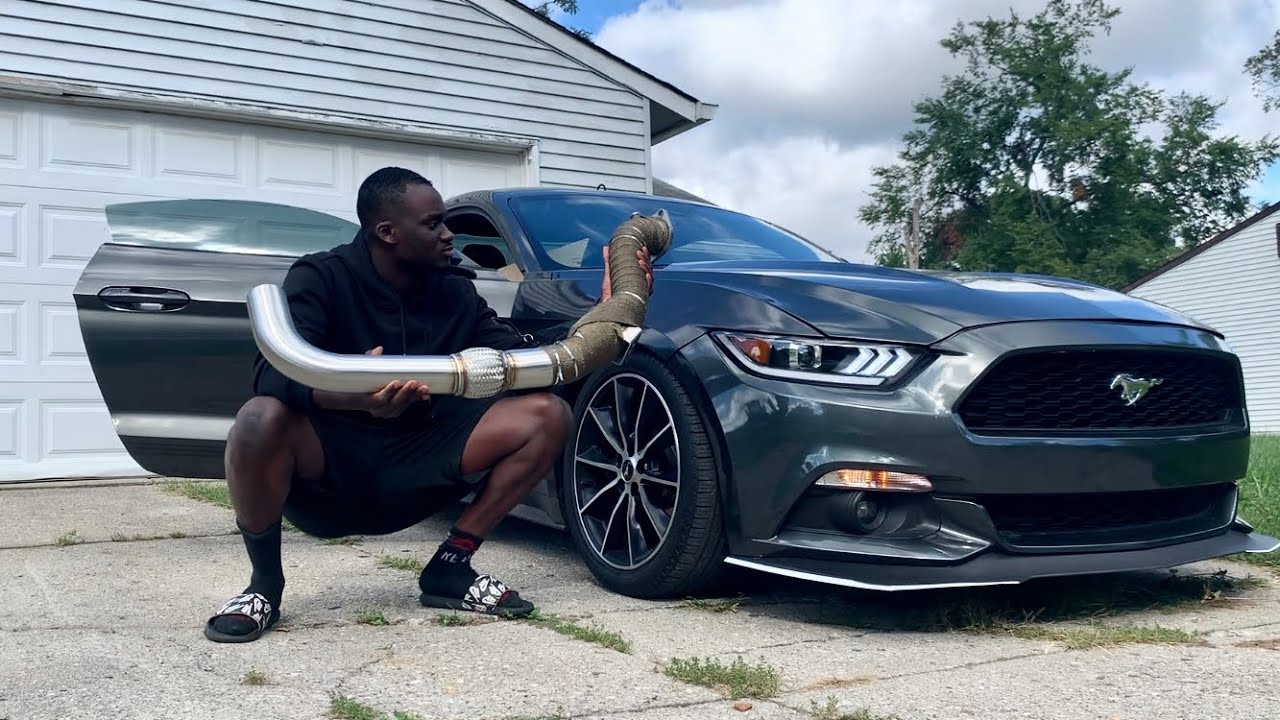Installed CVF Catted Downpipe With C&L Sport Catback Exhaust On Ecoboost