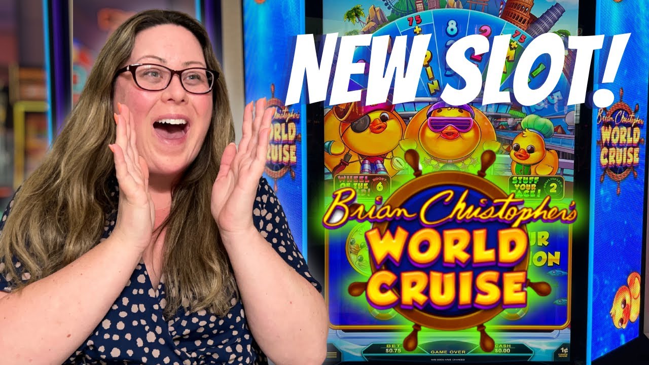 BIG WIN on NEW World Cruise Slot Machine at The Plaza!