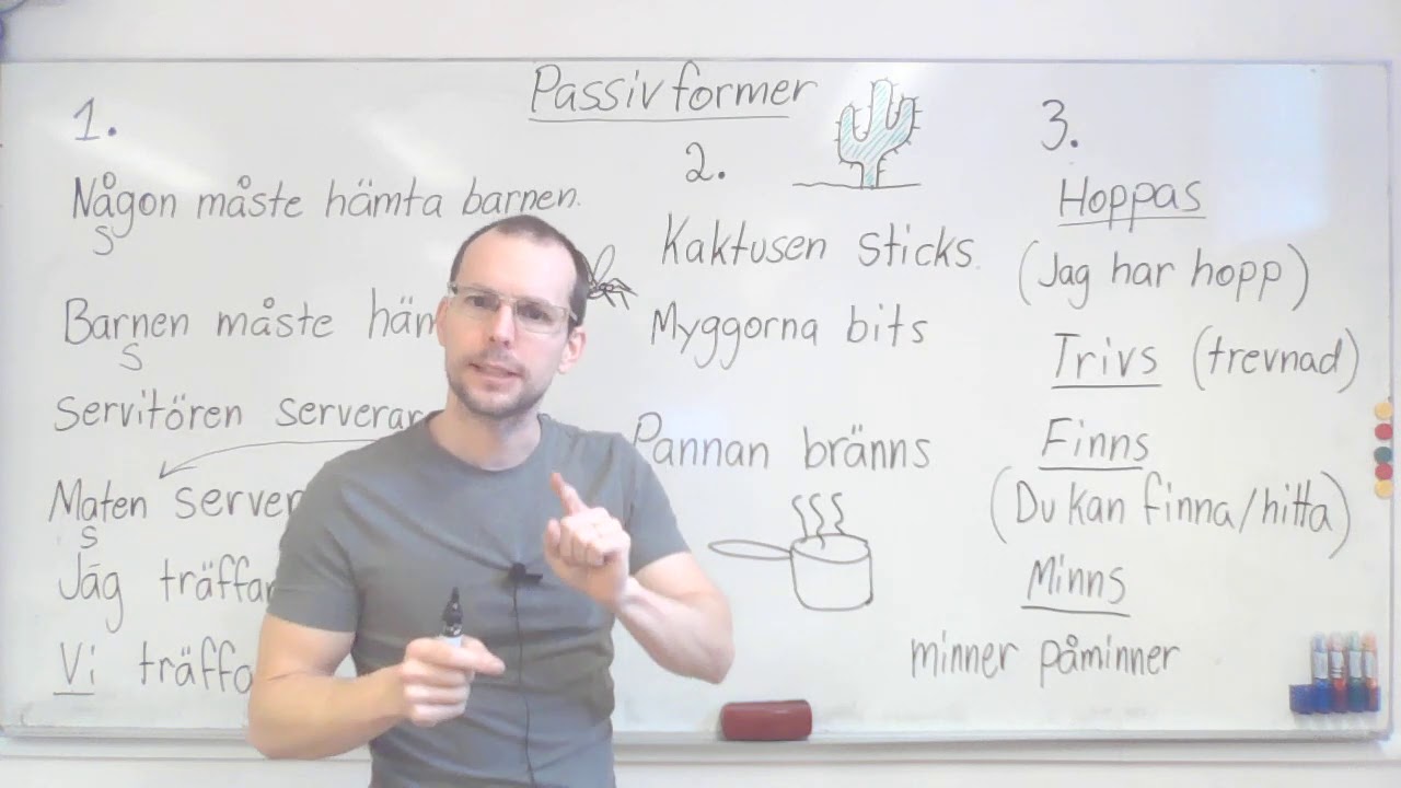Hoppas, finns, minns (passiva former)