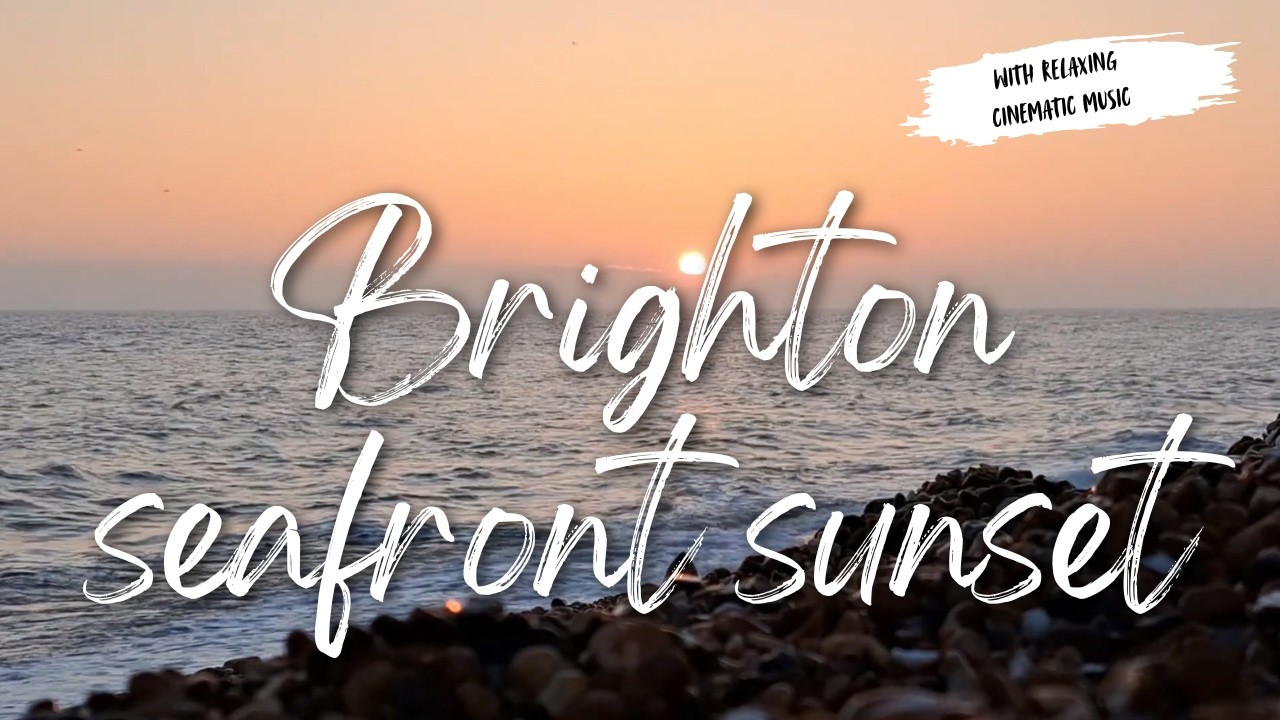 Brighton seafront sunset.