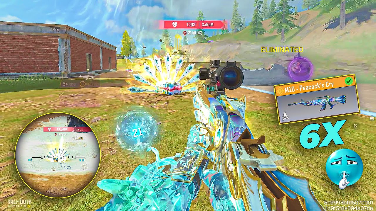 NO RECOIL M16 6X SCOPE BEATS SWORDFISH IN INTENSE FIGHT | COD MOBILE