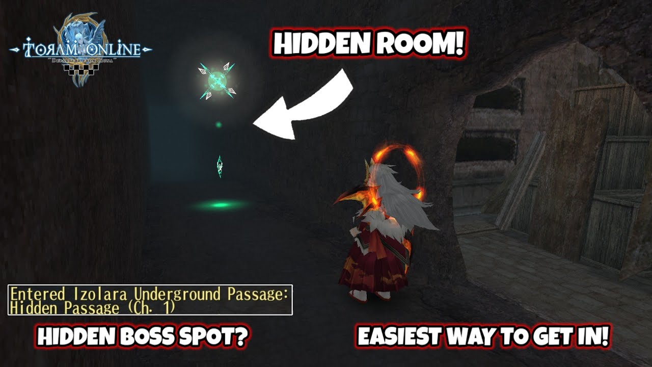 Toram Online - Easiest Way to Get in Hidden Room Izolara Underground Passage: Hidden Passage!