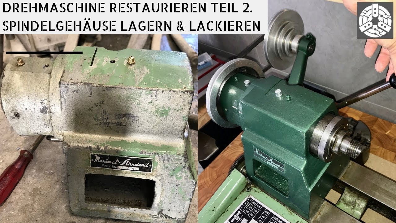 Drehmaschine restaurieren Teil 2 - Emco Spindelgehäuse