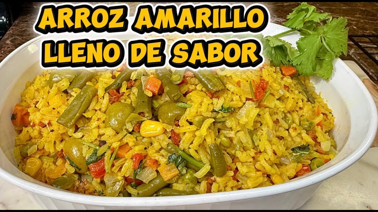 Arroz amarillo con Chorizo, queda lleno de sabor | receta Hondureña 🇭🇳