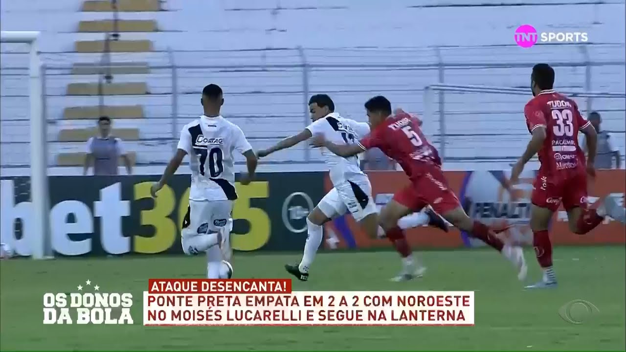 Análise Ponte Preta 2 X 2 Noroeste (24/01) - 26/01/2026 - Os Donos da Bola