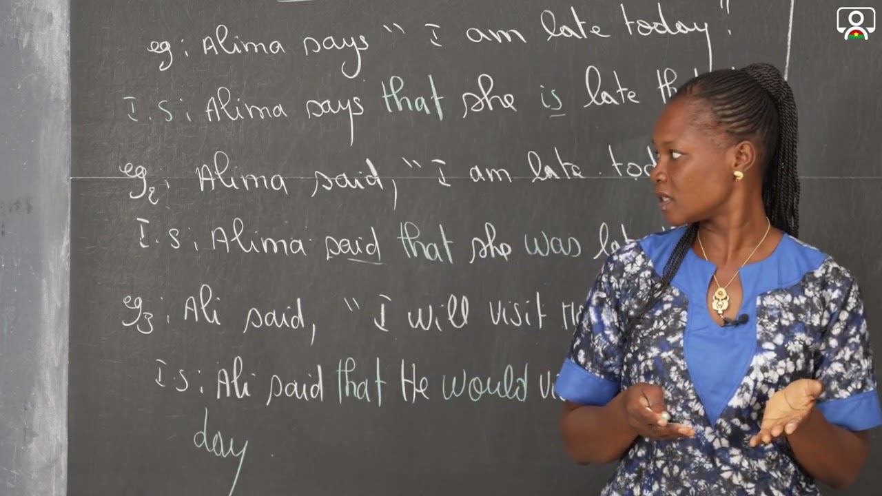 Cours - 3e - Anglais - Grammar : Indirect speech / reported speech 1/3