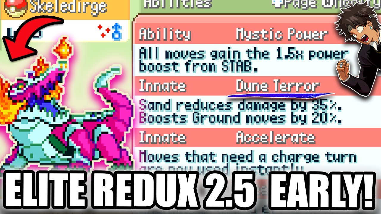 POKEMON ELITE REDUX 2.5 𝐍𝐄𝐖 𝐔𝐏𝐃𝐀𝐓𝐄! 3 BADGES FROM THE ELITE 4... GET IN HERE AGENCY !sub