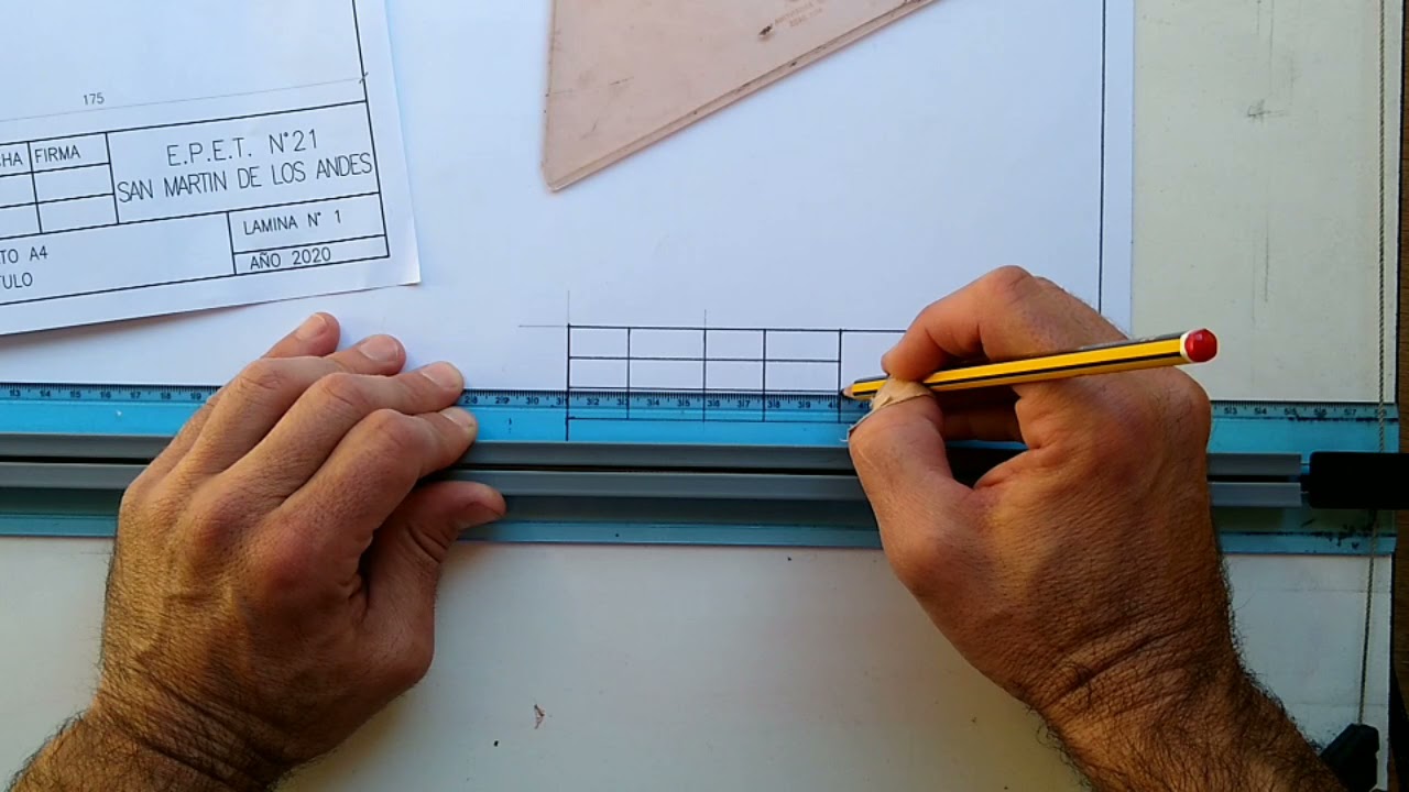 EPET 21 - Dibujo 1 - Formato A3 y rótulo