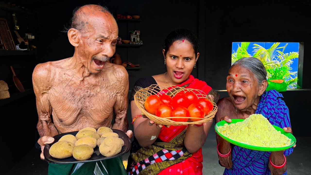 Cooking with Dadaji! The Delicious Taste of TOMATOES & POTATOES 