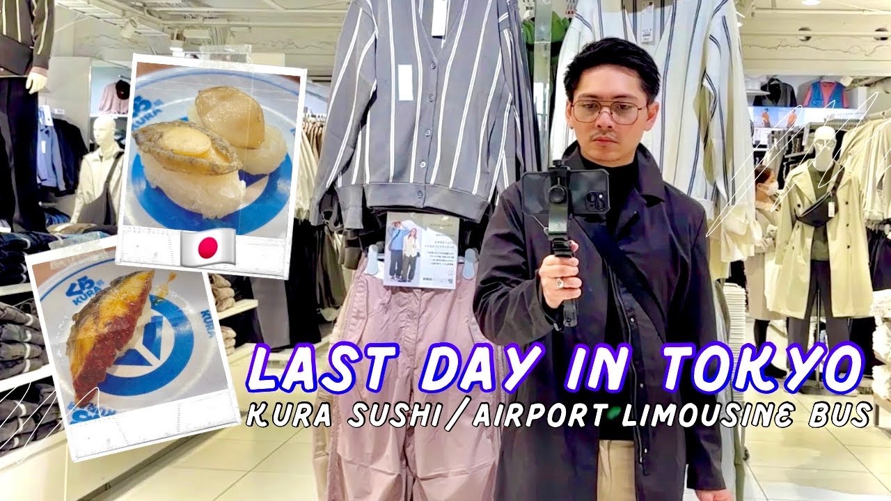 LAST DAY IN TOKYO | Kura Sushi + GU and Murang Shopping | Winter in JAPAN 🇯🇵 | JEZZDOIT