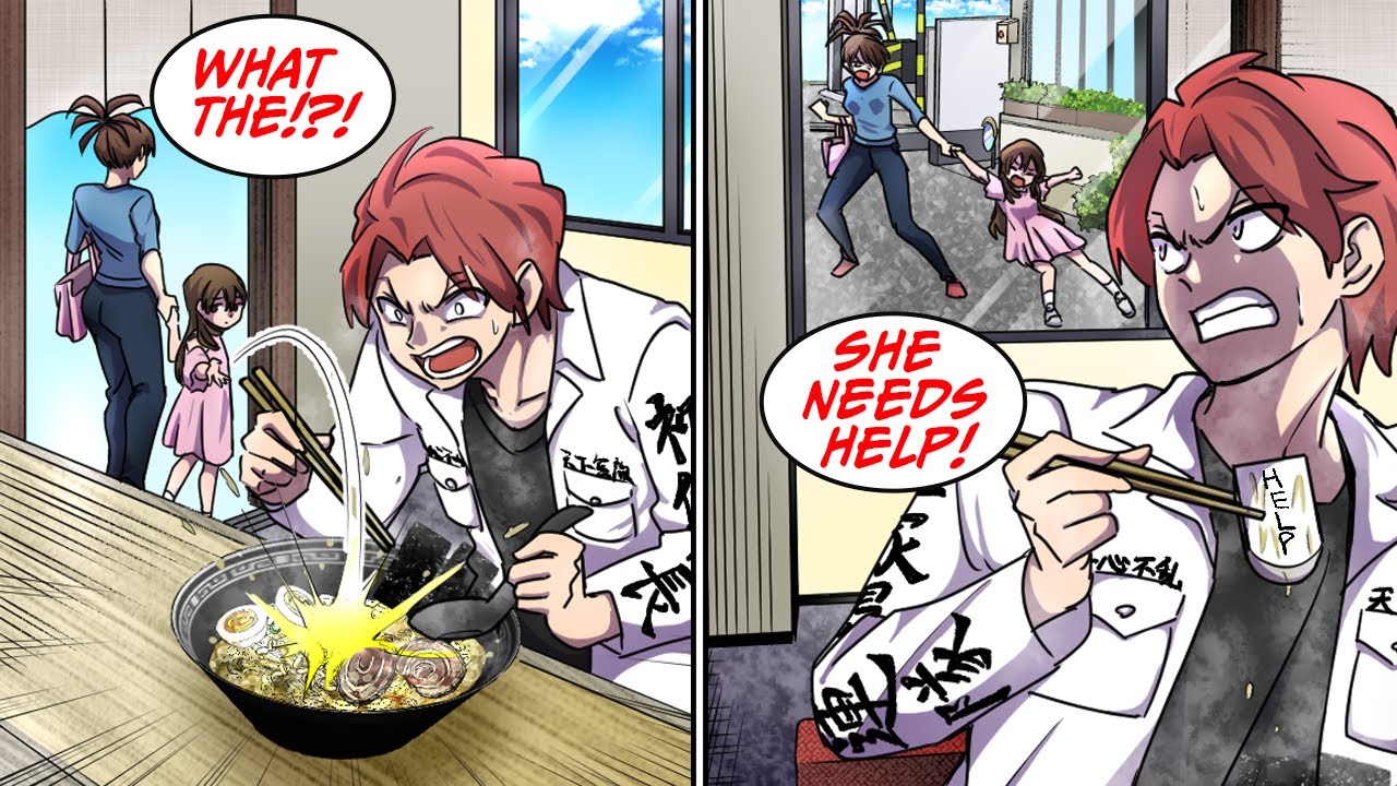 This girl threw an eraser into my ramen bowl, but then... [Manga Dub]