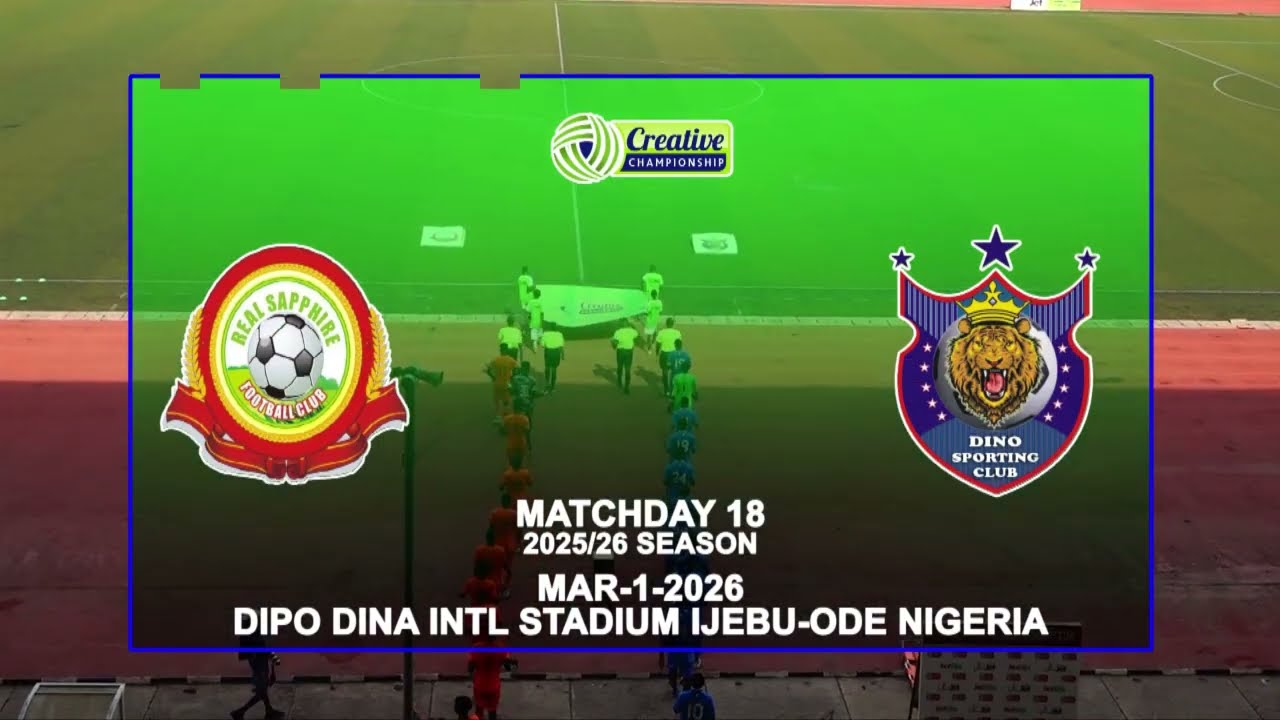 Real Sapphire vs Dino Sc MD 18 Tcc League 2025/26 Season 