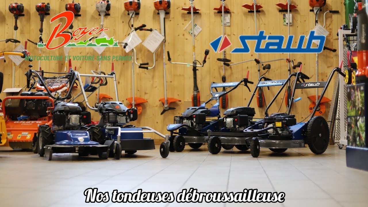 Nos tondeuses débroussailleuse Staub - Présentation - Boyer Motoculture
