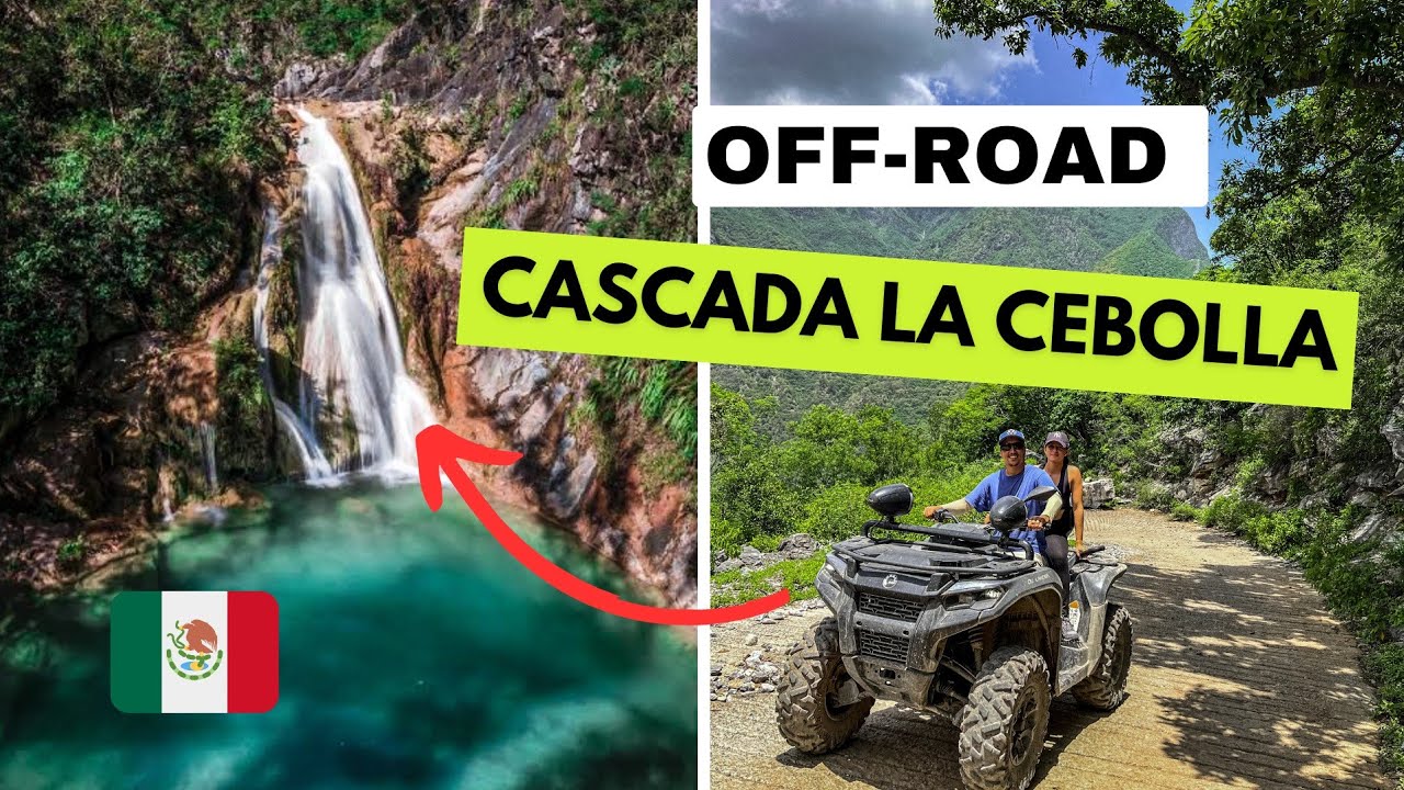 CASCADA LA CEBOLLA - Una de las cascadas mas lindas 🏞 - Ruta en Cuatrimoto! - ALLENDE, N.L👌🏻