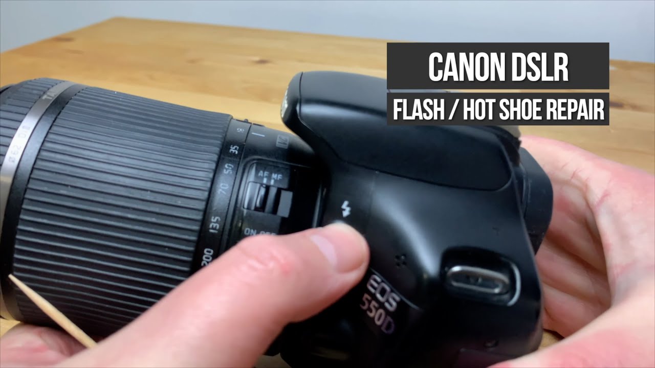 Repairing a Canon DSLR with a non-working popup flash