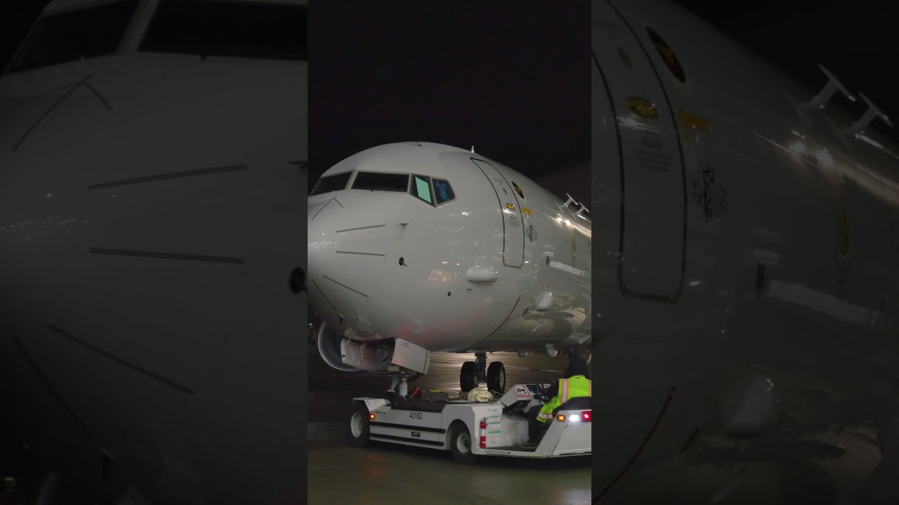 Germany's first P-8A Poseidon rolls out of paint at our Seattle factory