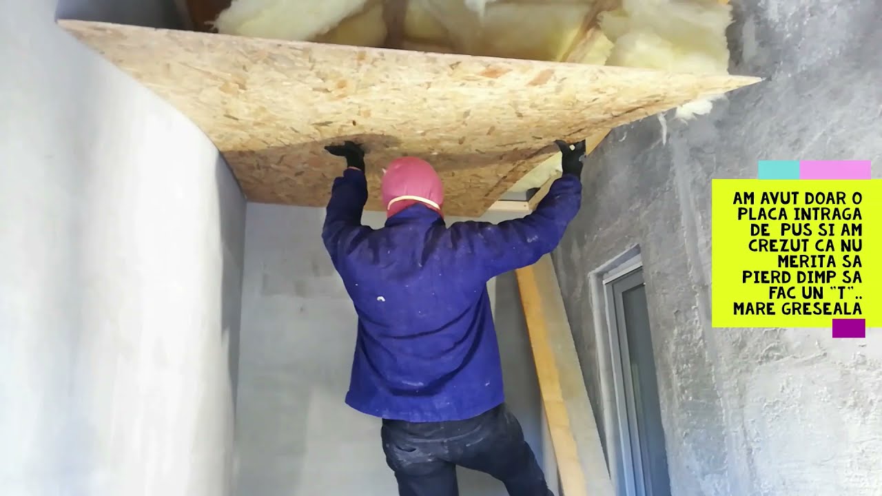 tavan osb pe structura de lemn