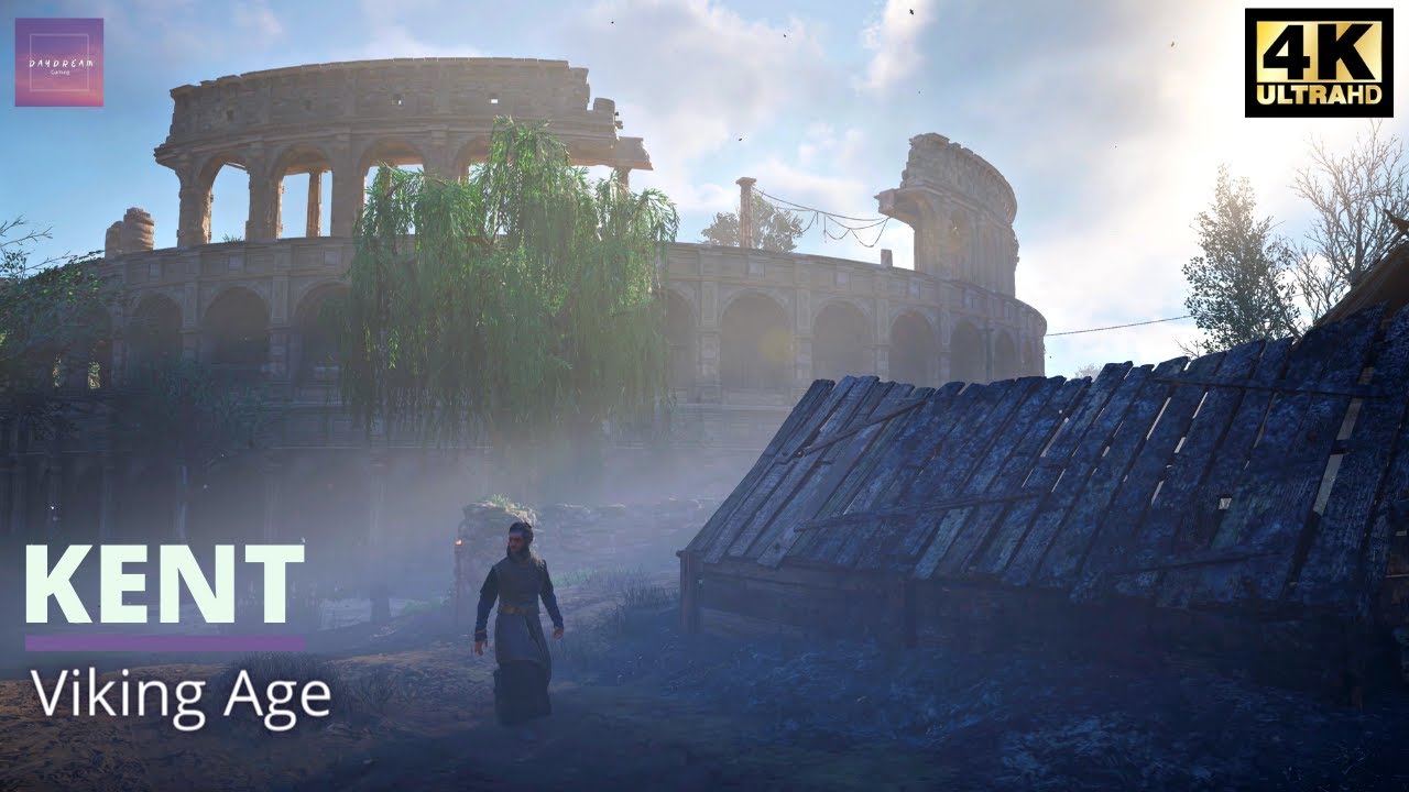 Walking in Canterbury, England in the 9th Century [ Assassin's Creed: Valhalla - Viking Age ]