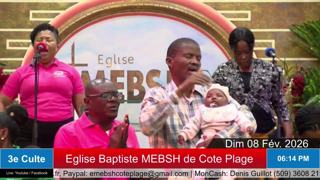 3e Culte | Eglise Baptiste  MEBSH de Cote-Plage | 8/02/26