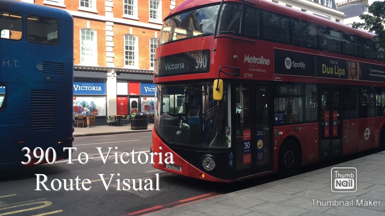 FULL ROUTE VISUAL|390 To Victoria