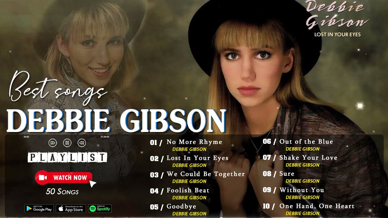 Debbie Gibson Greatest Hits Playlist|| No More Rhyme, Lost In Your Eyes, Foolish Beat, Goodbye