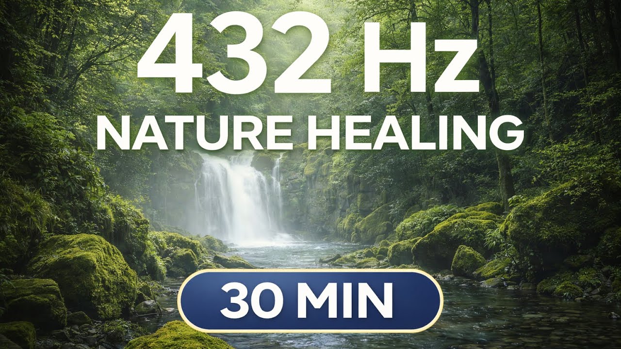 432 Hz Deep Sleep Black Background  Meditation | Pure Tone for Relaxation & Inner Healing.