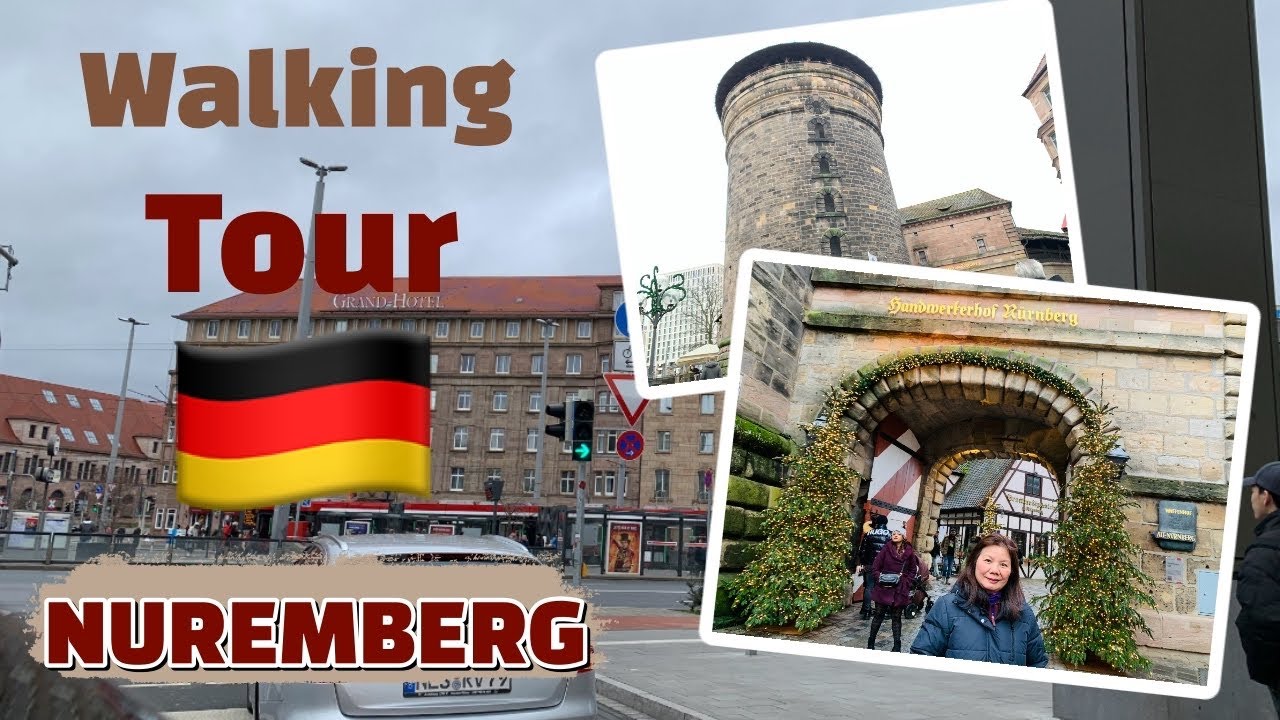 Nuremberg downtown walking tour | no cut no background music