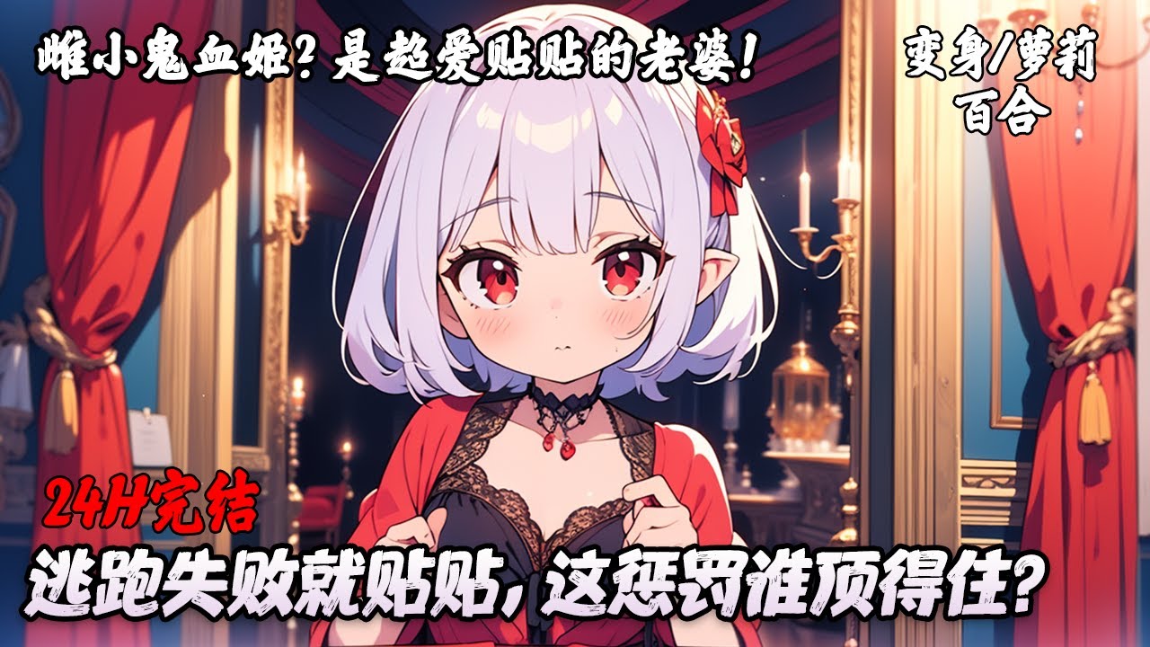 《雌小鬼血姬？是超爱贴贴的老婆！》完结 | 猎手罗夏尔沦为血姬眷属，变成银发萝莉。每次逃跑失败，换来的都是血姬变着花样的亲密贴贴。在漫长的“惩罚”中，她最初的抗拒竟悄然化为依赖。#变身