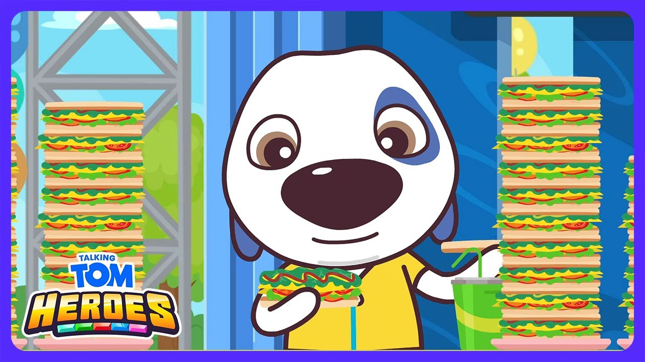 Talking Tom - Grande Duelo de Comida! | Desenhos Infantis | WildBrain Arena de Ação