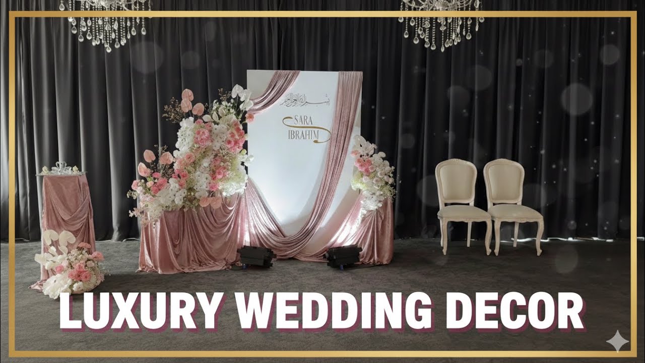 Inside a Luxury Wedding Decor Setup | Elegant Floral Stage Design 