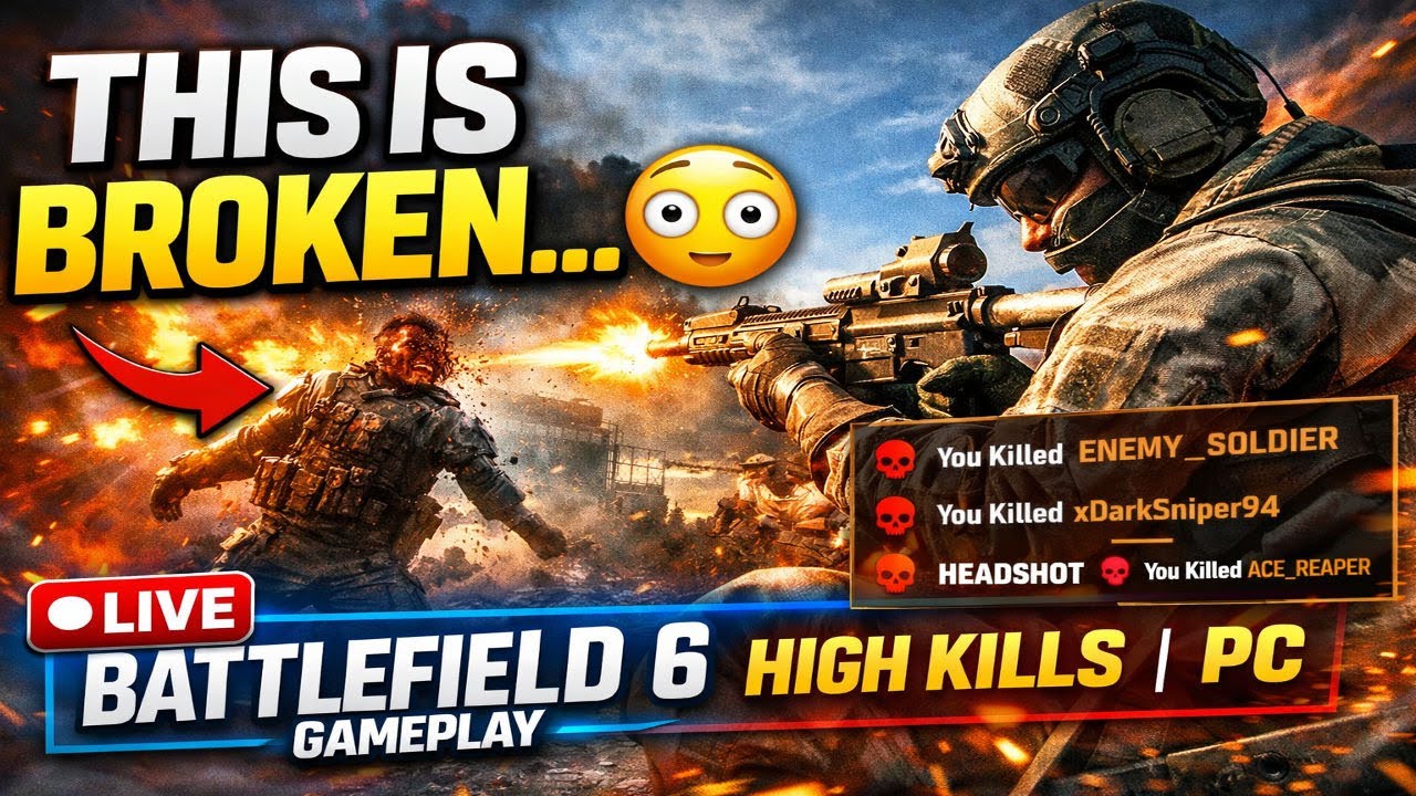 🔴 Battlefield 6 LIVE – 1440p Ultra Graphics + High Kill Games (Portrait)
