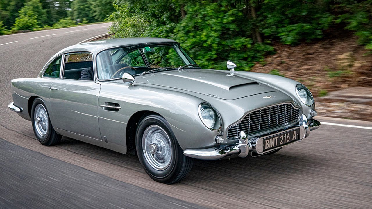 Aston Martin DB5: за рулём автомобиля Джеймса Бонда стоимостью 4 миллиона долларов с работающими ...