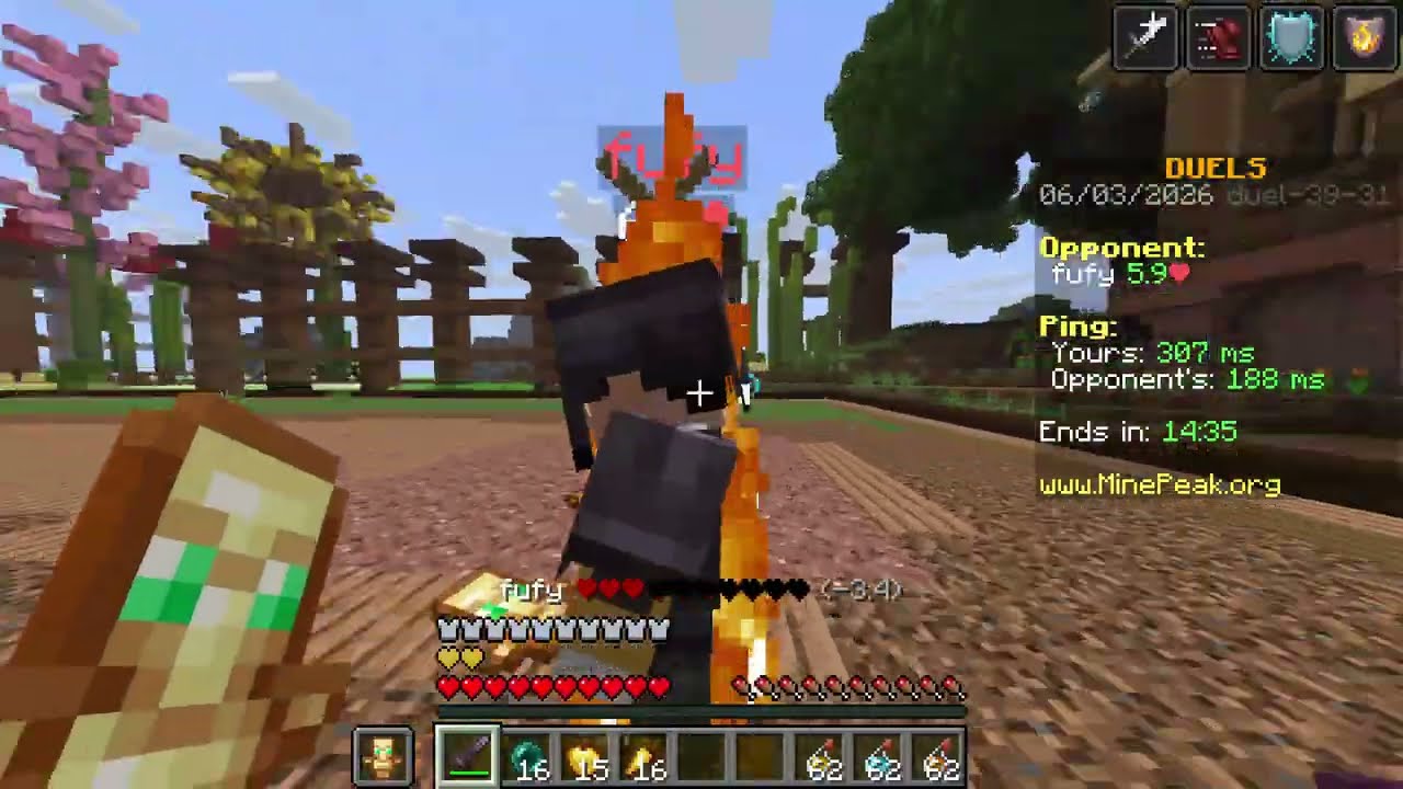Day 1 of Learning minecraft sword Pvp