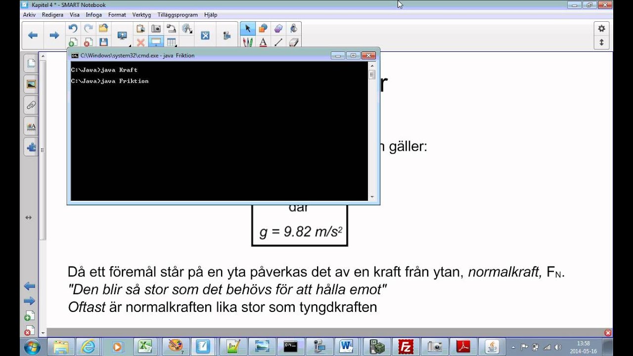 Fysik 1 - E-genomgång - Kapitel 4 (Ergo) - Sammanfattning
