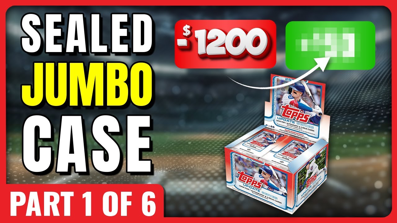3 CASE HITS?!🚨 FULL CASE PROFIT CHALLENGE🚨 2025 TOPPS UPDATE JUMBO HOBBY - PART 1 OF 6
