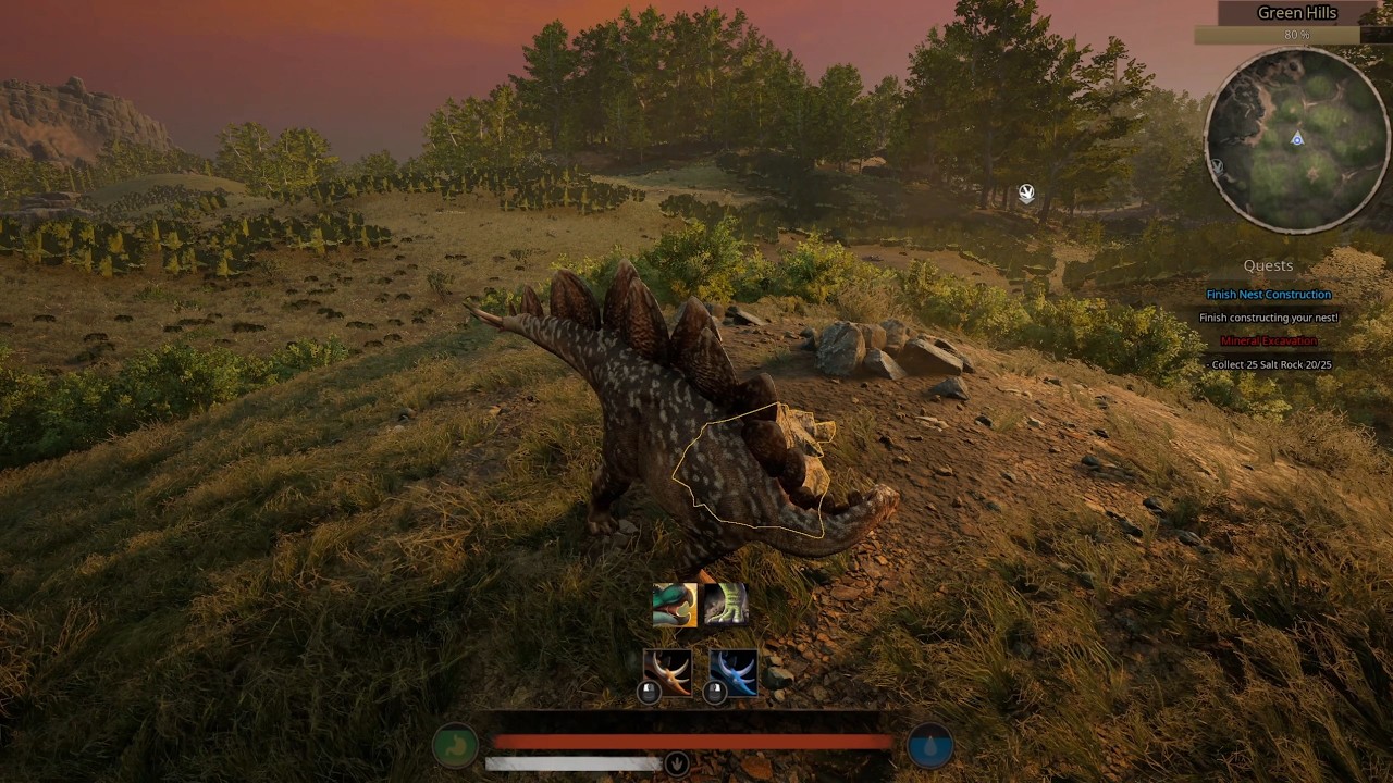 Path of Titans | Stegosaurus vs. Conc, vs. Achillo | [textual commentary on tactics]
