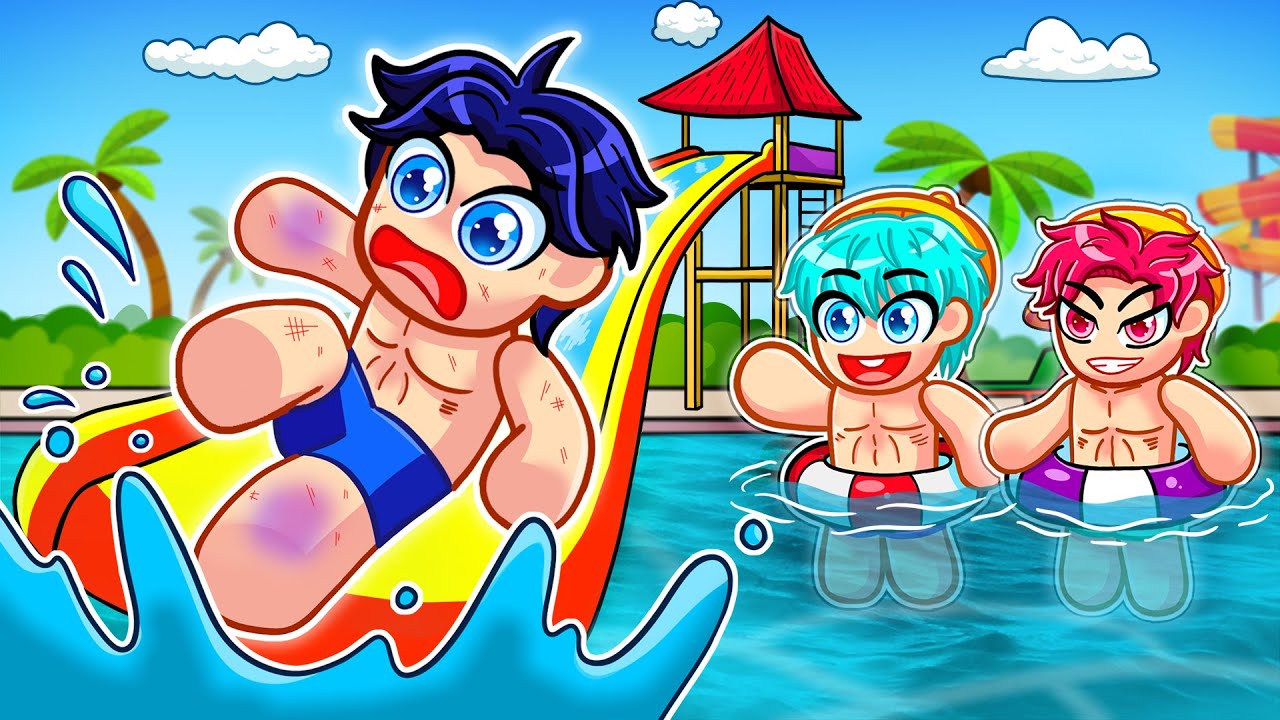 Jinu Plushie Has A PROBLEM at the Waterpark in Roblox!