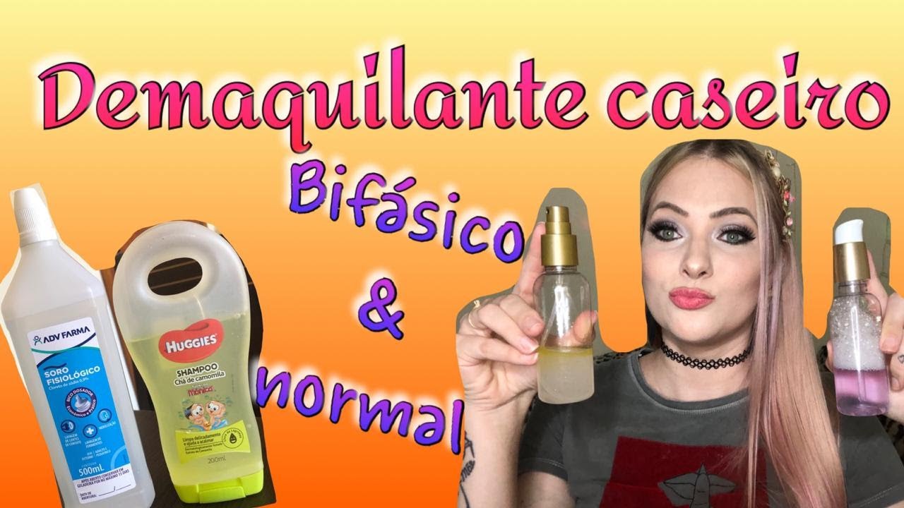 DEMAQUILANTE CASEIRO  - COM SORO FISIOLÓGICO E SHAMPOO DE BEBE - TIRA TUDO