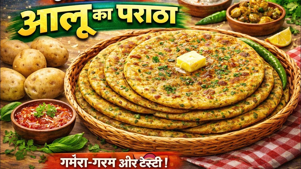 घर पर बने स्वादिष्ट आलू के पराठे | Easy Aloo Paratha Recipe | Desi Style