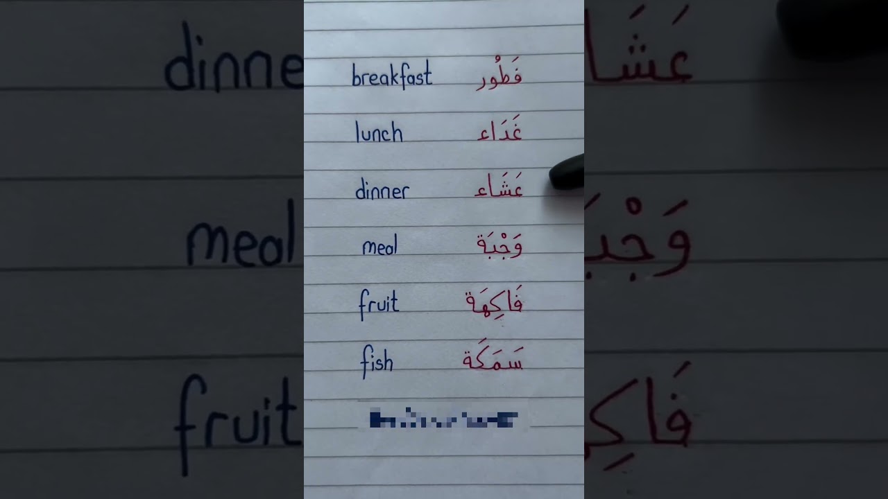 Arabic lesson for beginners #common words in Arabic #learn Arabic fast #basic Arabic words #english