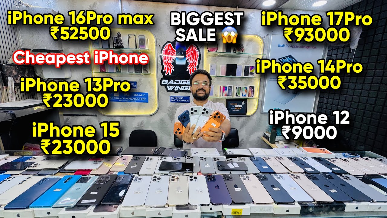 Biggest iPhone Sale Ever 🔥| Cheapest iPhone Market | Second Hand Mobile | iPhone 16 Pro iPhone 17