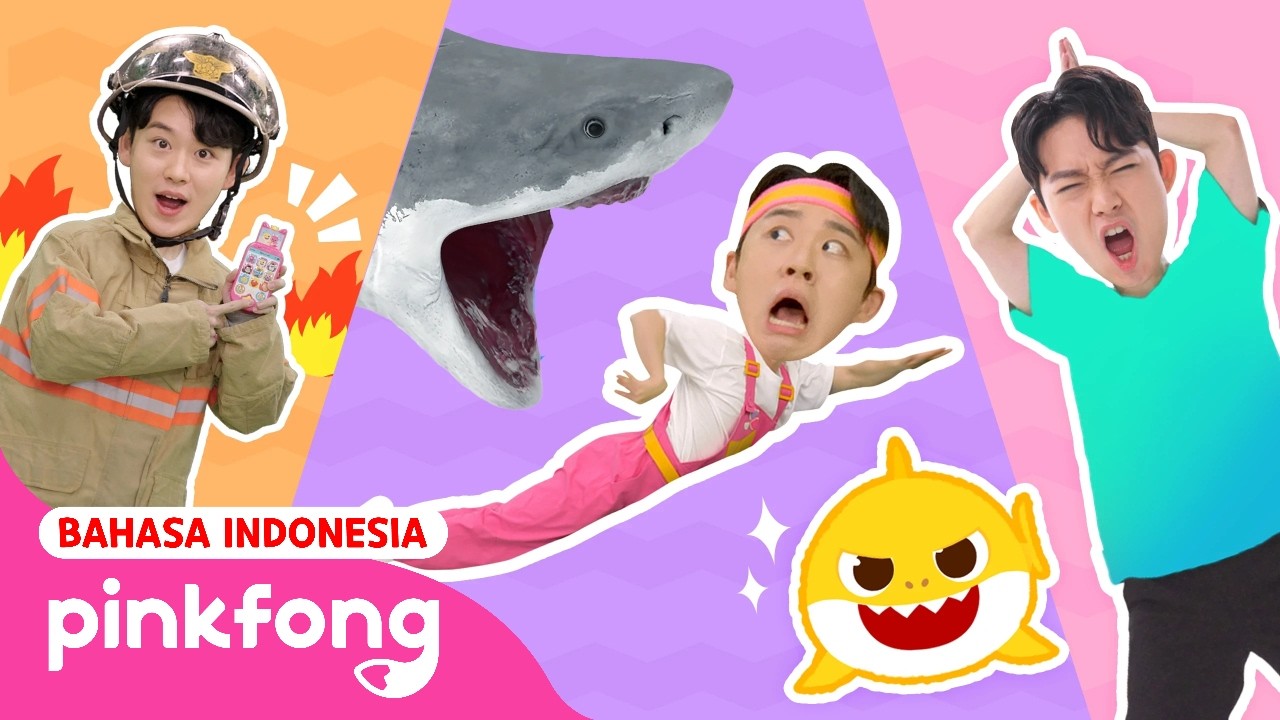 Lari! Ada Hiu! | Kumpulan Kartun Anak | Main Bareng Hoi | Pinkfong Indonesia