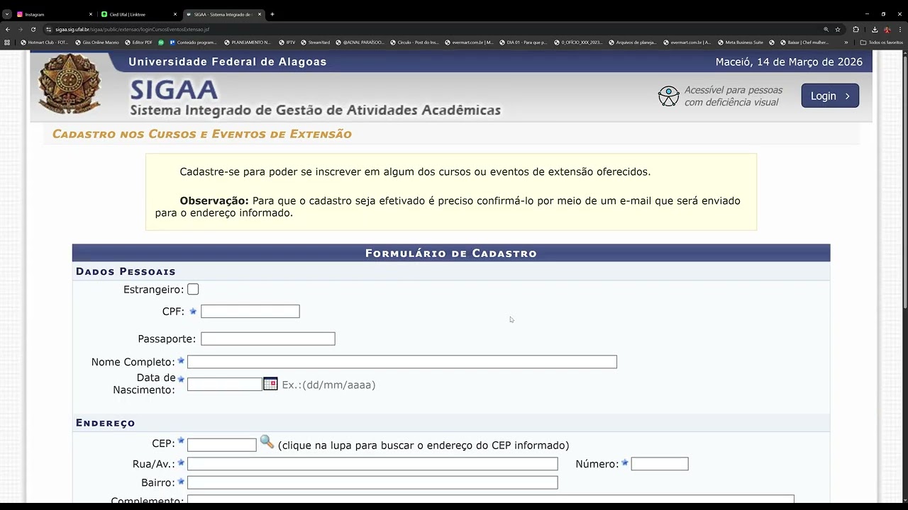 Tutorial de  inscrição - Luz, câmera, ação! Estratégias Pedagógicas Comunicacionais Digitais