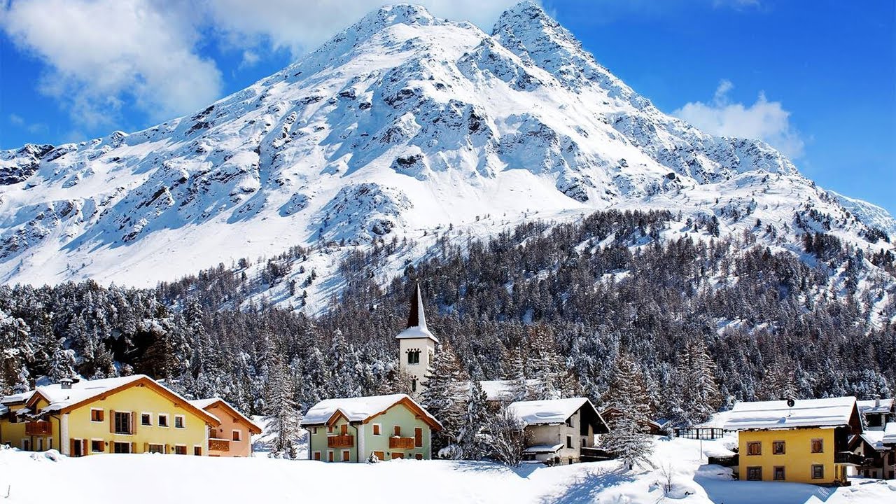 Sils im Engadin - Snowy Village - Walking Tour of a Fairytale Village of Switzerland - Travel Vlog