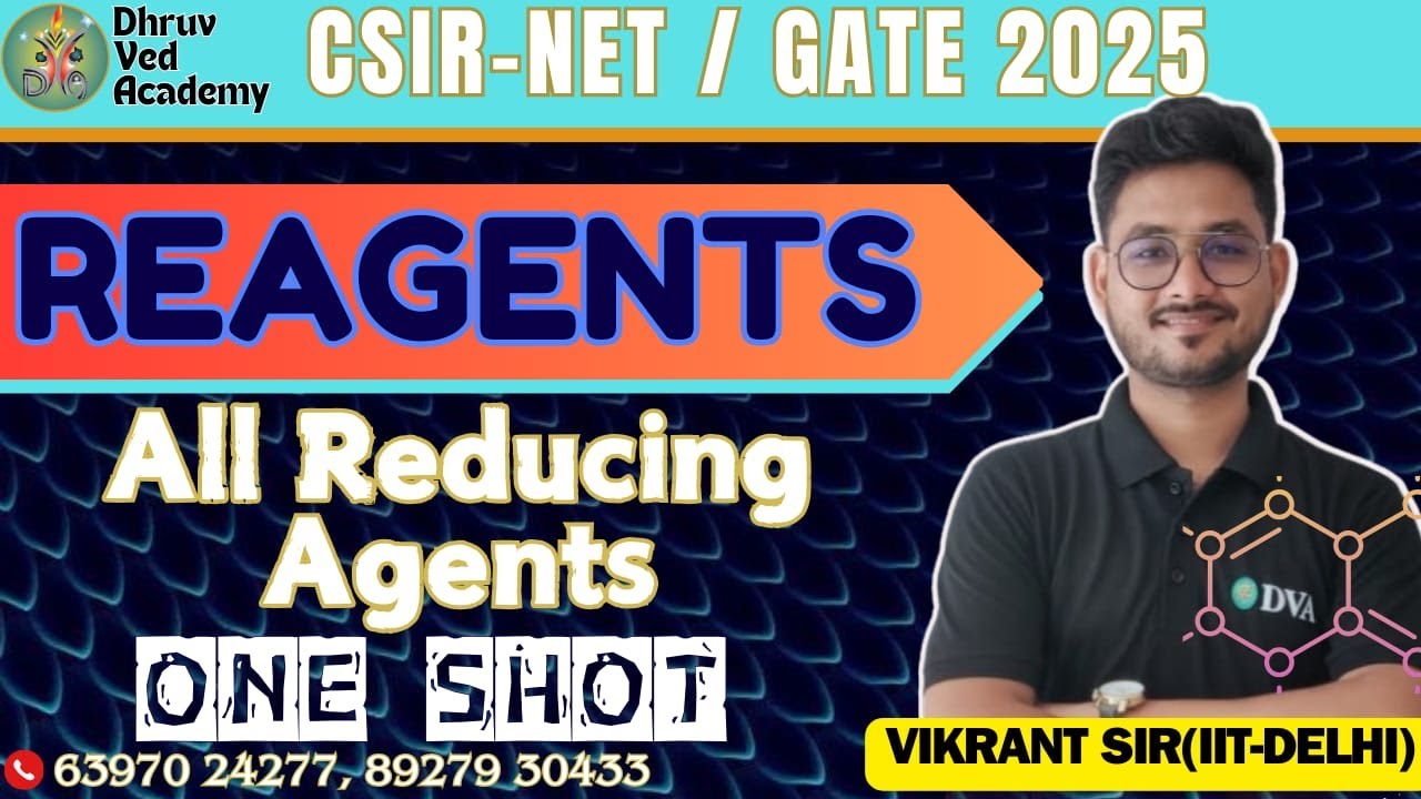 CSIR-NET FEB 2025 | || ALL REDUCING AGENTS IN ONE SHOT || BY VIKRANT SIR
